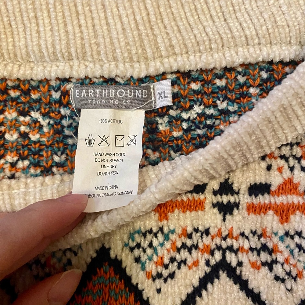 Geometric Patterned Sweater - Multicolor - Picture 2 of 3